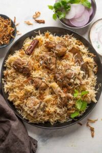 Bannu Beef Qabli Pulao made with Rice and Beef